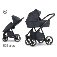 LONEX PAX EKO Vanker jalutuskäru 3in1,E02 Grey