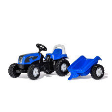 ROLLY TOYS haagisega traktor pedaalidega Rolly Kid Landini 011841 sinine