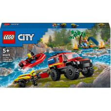 60412 LEGO® City 4x4 Tuletõrjeauto Koos Päästepaadiga