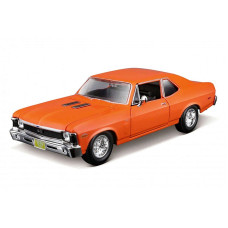 MAISTO DIE CAST 1:24 kokkupandav auto mudel 1970 Chevrolet Nova SS - Orange, assort., 39262