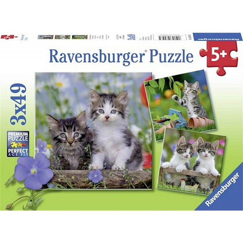 Ravensburger pusle 3x49 Kittens R 08046