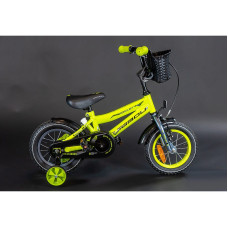 TABOU ROCKET Laste jalgratas 12" LIME/BLACK