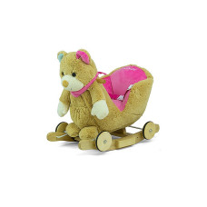 MILLY MALLY POLLY Laste kiiktool ratastega PINK BEAR