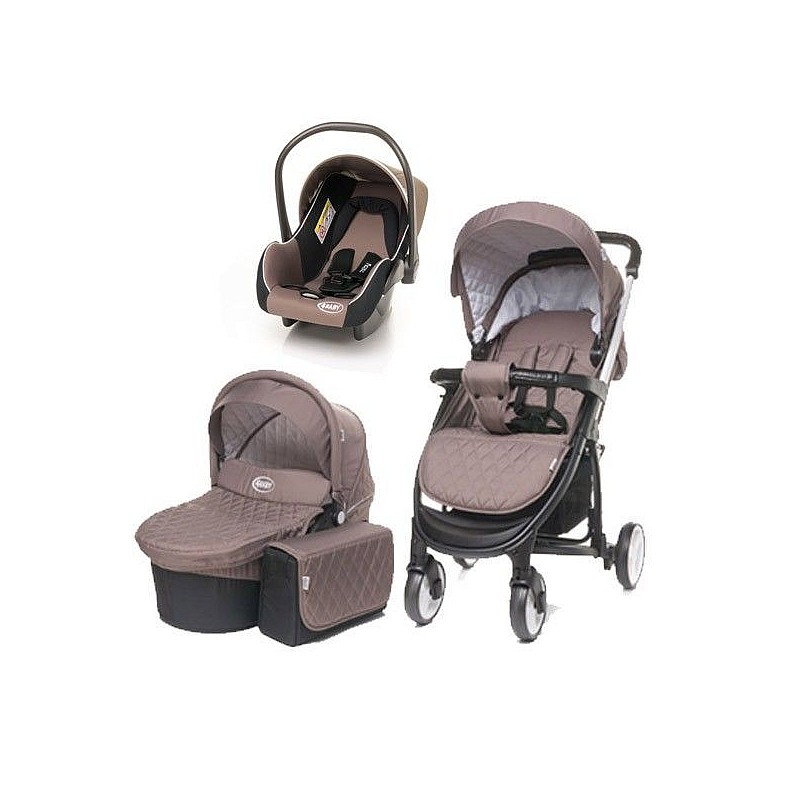 Vanker-jalutuskäru 3in1 4BABY ATOMIC BEIGE