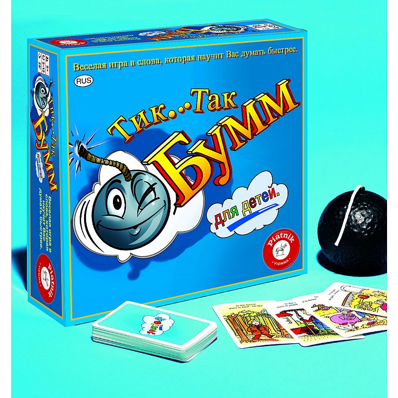 PIATNIK Lauamäng "Tik Tak Pomm junior" (vene keeles)