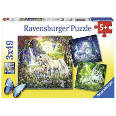 Ravensburger pusle 3x49 Unicorns R 09291