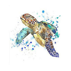 TSVETNOY diamond mosaiik 30x40cm Graceful Turtle, LE015e