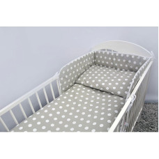 ANKRAS DOTS Voodipesu komplekt - 5 eset 120x90cm - 180cm - hall