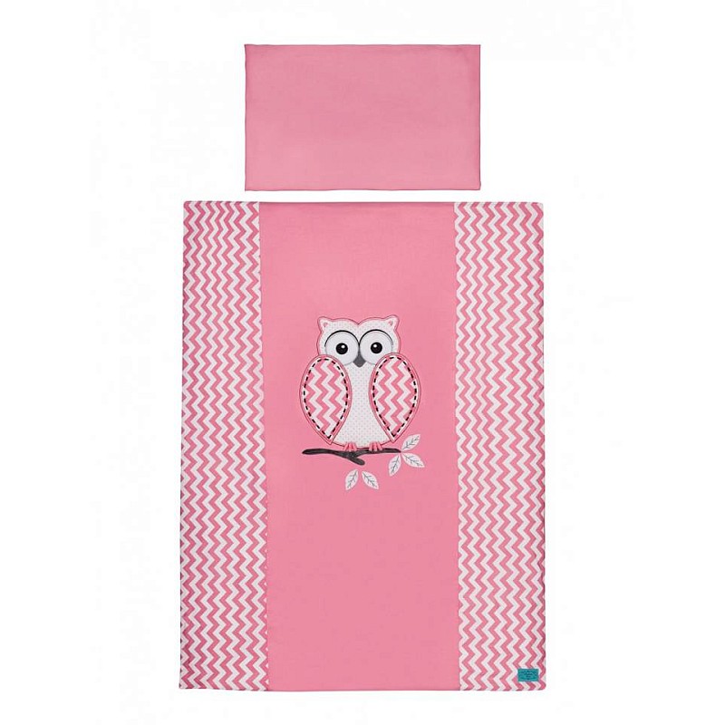 BELISIMA OWL Voodipesu komplekt 2 eset 120x90cm, pink P01-307