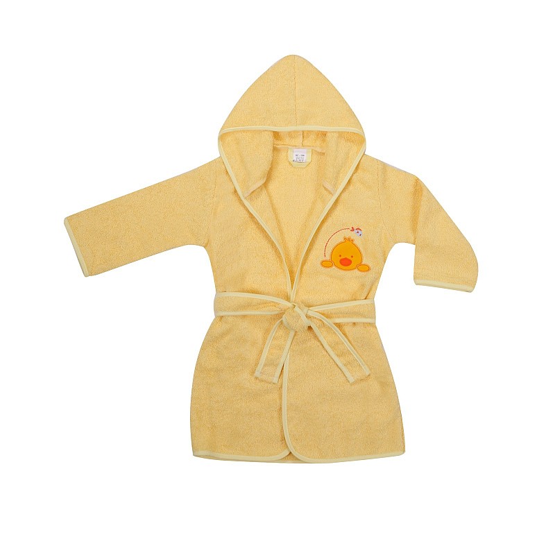 DUET BABY FROTTE Vannimantel kapuutsiga  92-104сm, 467 DUCK kollane  (744672)