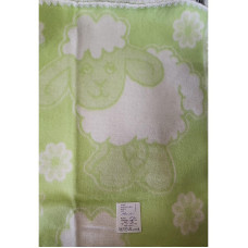 URGA cotton blanket 140x100cm LAMB, green