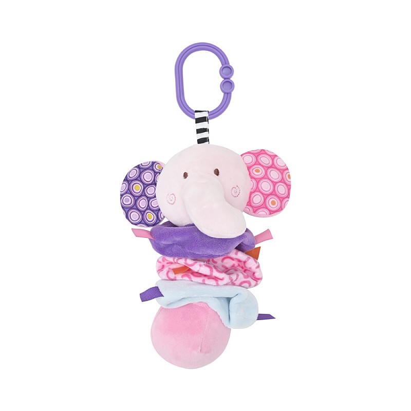 LORELLI Rippuv vibratsiooniga mänguasi ELEPHANT PINK, 1019139 0005