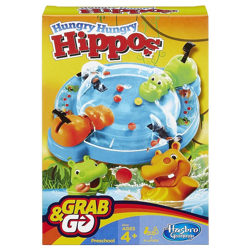 Reisimäng Hungry Hungry Hippos Grab&Go