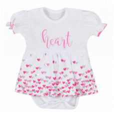 BOBAS HEART bodi, suurus 86 , 4037 valge