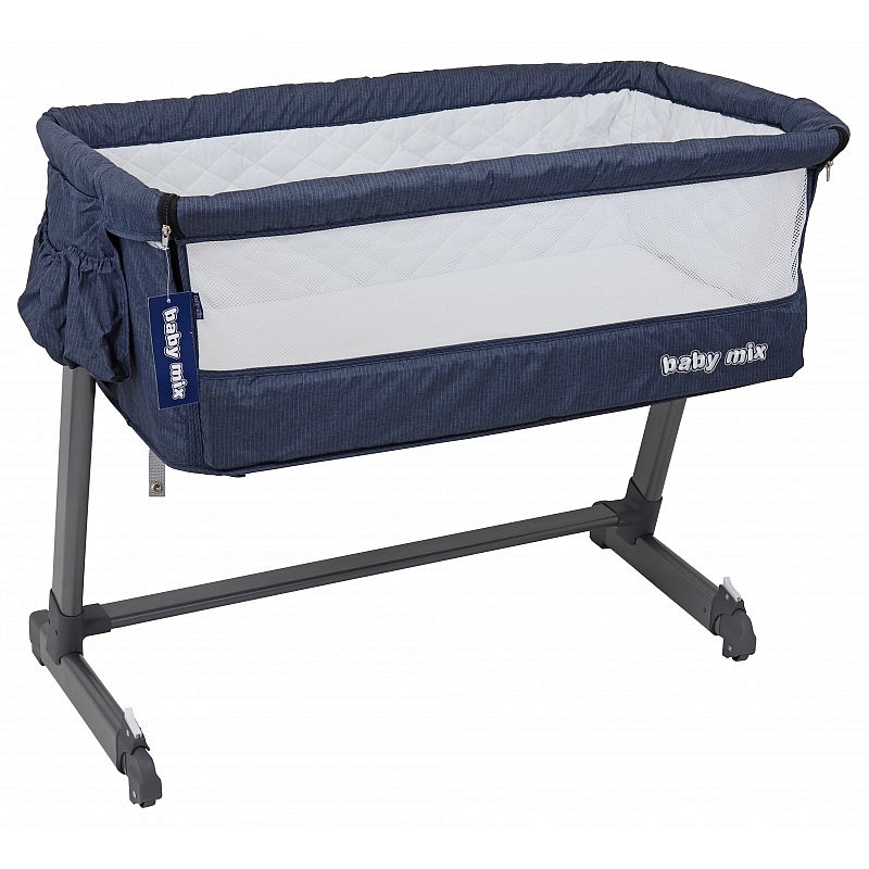 BABY MIX BED SIDE lapsevoodi 0-6kuud., BE/P-9 NAVY BLUE