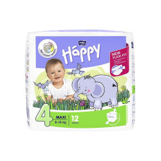 HAPPY Maxi mähkmed suurus 4, 8-18kg. 12tk LÕPUMÜÜK