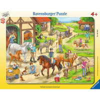 RAVENSBURGER Pusle raamis Horses 40tk. 4+ R 06164