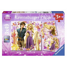 Ravensburger pusle 3x49 Rapunzel R 09298