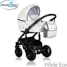 MAEMA ViTor Leather vanker-jalutuskäru 3in1, WHITE ECO