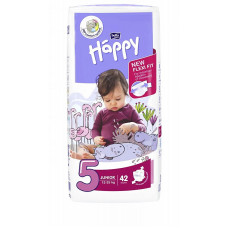 HAPPY Junior mähkmed suurus 5, 12-25kg. 42tk LÕPUMÜÜK