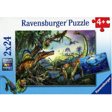 Ravensburger pusle 2X24 Dinosaurs R 08890