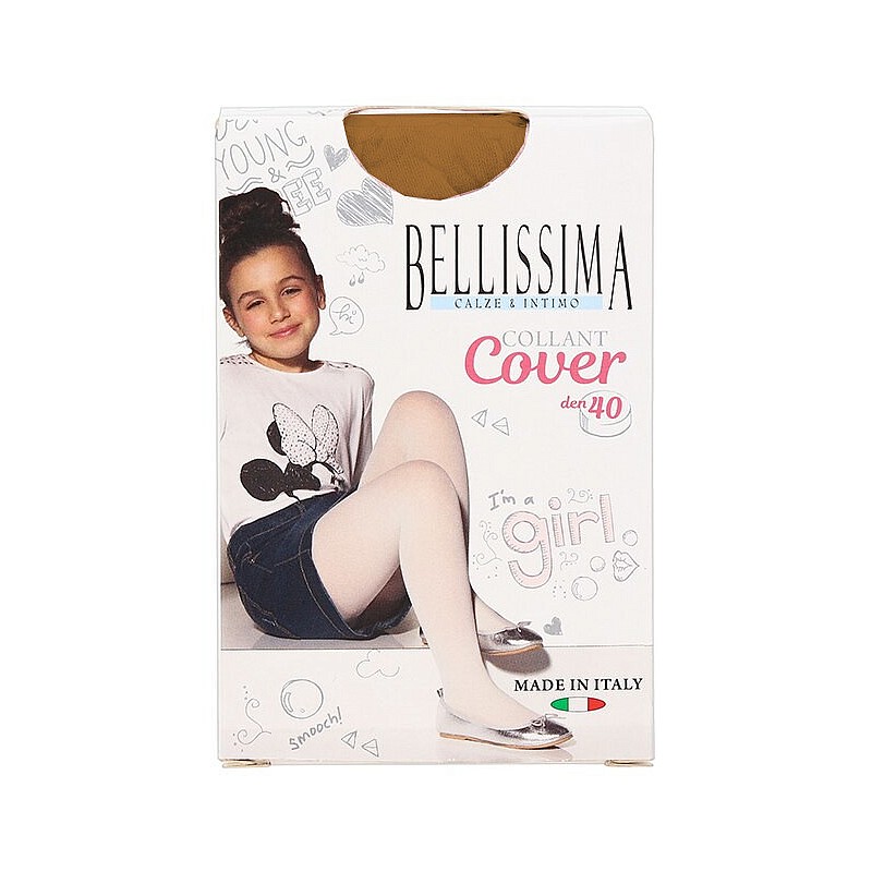 BELLISSIMA Колготки для девочек BLS COVER 40d naturale 10 - 152см