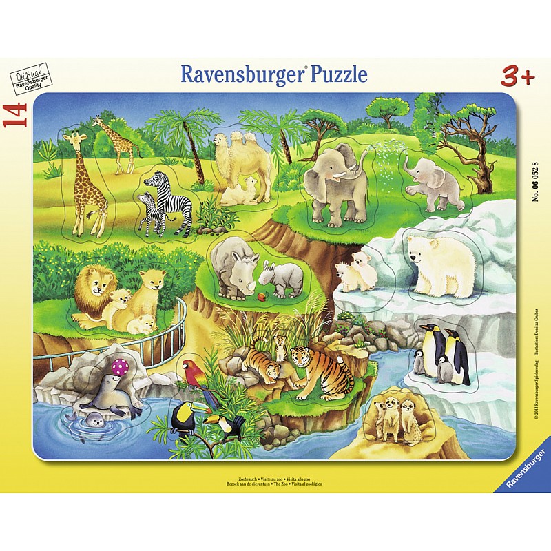 RAVENSBURGER pusle Loomad  14tk. R06052