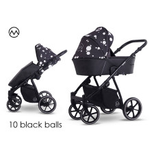 LONEX PAX  Vanker jalutuskäru 2in1, 10 Black balls