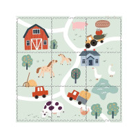 ANEK Pehme pusle-mat 9 eset 31x31cm FARM 84509