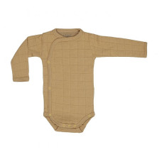 LODGER Romper Solid pikkade varrukatega bodi , suurus- 74 , RS 076 Honey