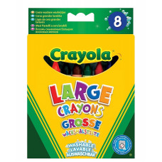 CRAYOLA 8 suurt pestavat rasvakriiti Ultra