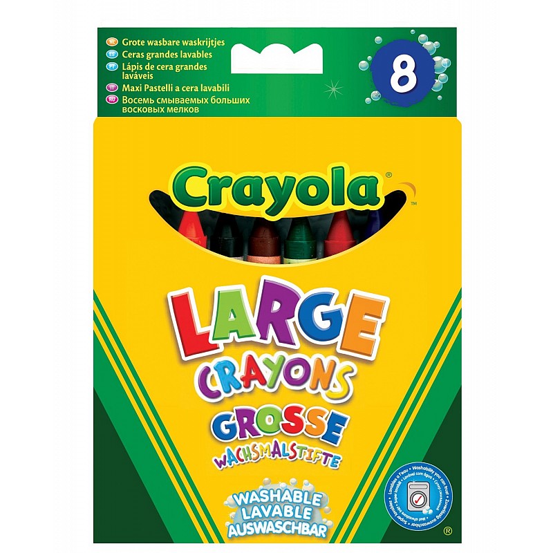 CRAYOLA 8 suurt pestavat rasvakriiti Ultra