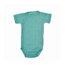 LODGER Romper Solid puuvillane bodi, suurus- 62, RFS 081 Duty turquoise