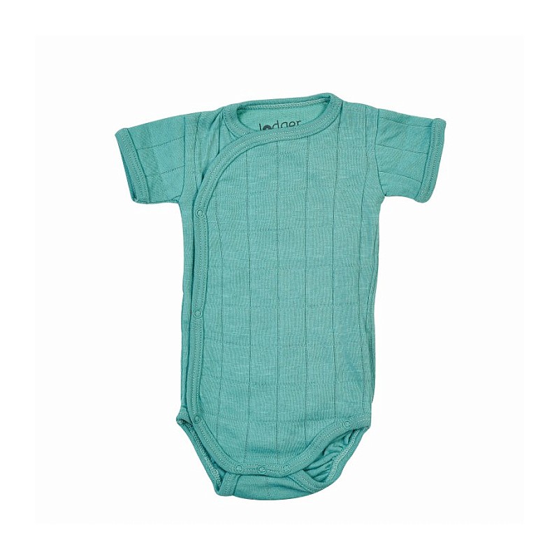 LODGER Romper Solid puuvillane bodi, suurus- 62, RFS 081 Duty turquoise