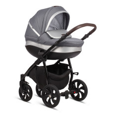 TUTIS NANNI vanker-jalutuskäru  3in1, 021 DARK GREY