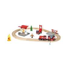 BRIO RAILWAY rajakomplekt tuletõrjujad, 33815000