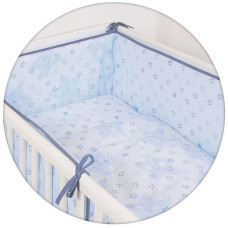 CEBABABY voodipesu komplekt 3 eset  135x100сm STARS BLUE