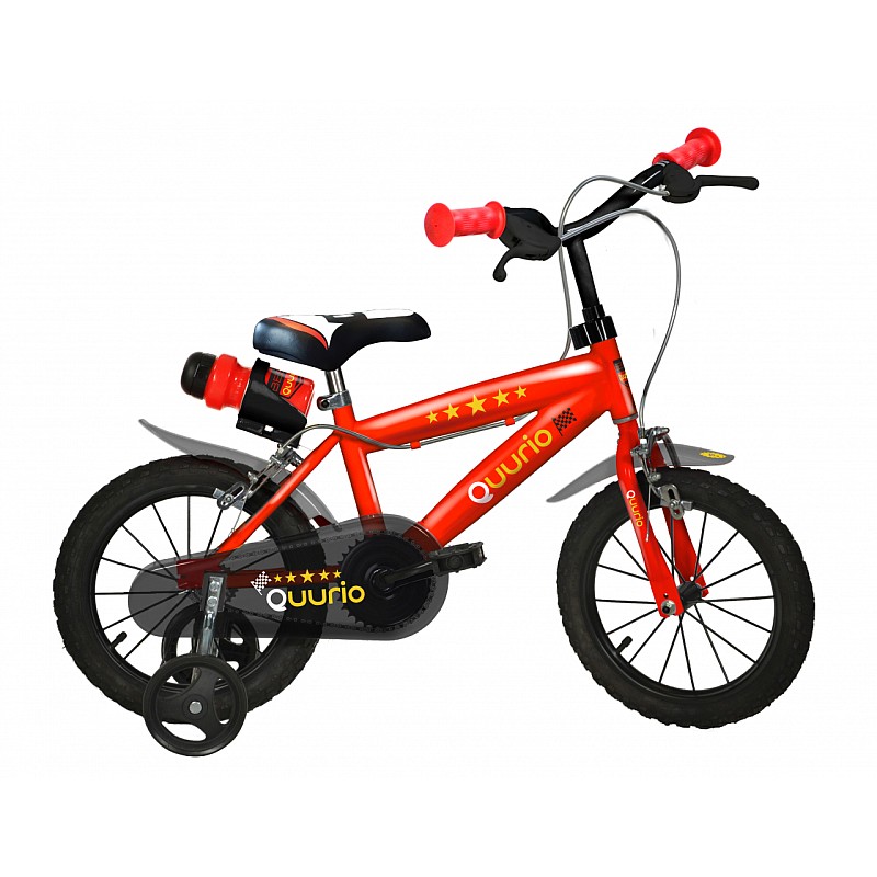 QUURIO BIKE laste jalgratas, suurus 16", punane-must, 416 U