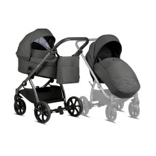 Tutis LEO Vanker jalutuskäru 2in1, Dark Grey 103