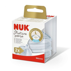 NUK NATURE SENSE pudelilutt 2L sobib pudrudele, 6-18m. 2tk., 10125026 LÕPUMÜÜK