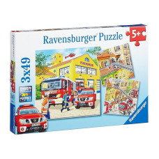 Ravensburger pusle 3x49 Fire Brigade R 09401