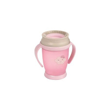 LOVI  RETRO BABY 360 ° 250ml Õppimistass 12m + 1/589 roosa