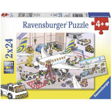 Ravensburger pusle 2X24 Around The Airplane R 09088