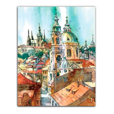 TSVETNOY diamond mosaiik 40x50cm Towers of the Old Town, LG063e