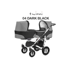 Kaksikute vanker-jalutuskäru BABYACTIVE TWINNI CLASSIC   , 04/01 Dark Black