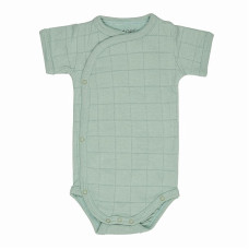 LODGER Romper Solid puuvillane bodi, suurus-  74 , RFS 080 Silt Green