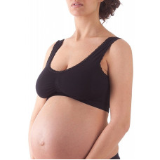 BELLISSIMA Õmblusteta rinnahoidja Maternity L-XL nero