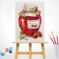 TSVETNOY Joonistus komplekt (Nummedratud juhisega) 20x30сm Strawberry Jam, MC1068e