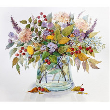 TSVETNOY diamond mosaiik 40x50cm Autumn bouquet, LG030e