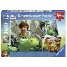 Ravensburger  pusle  3x49 The Good Dinosaur R 09406